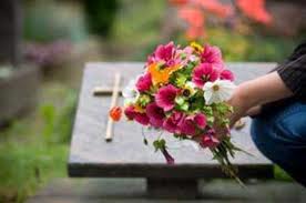 Flowers for grave